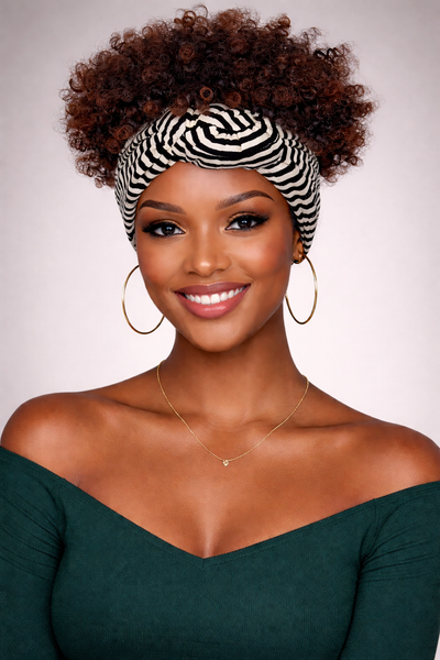 Zuri Kinky Band Wig- Zebra Band Collection