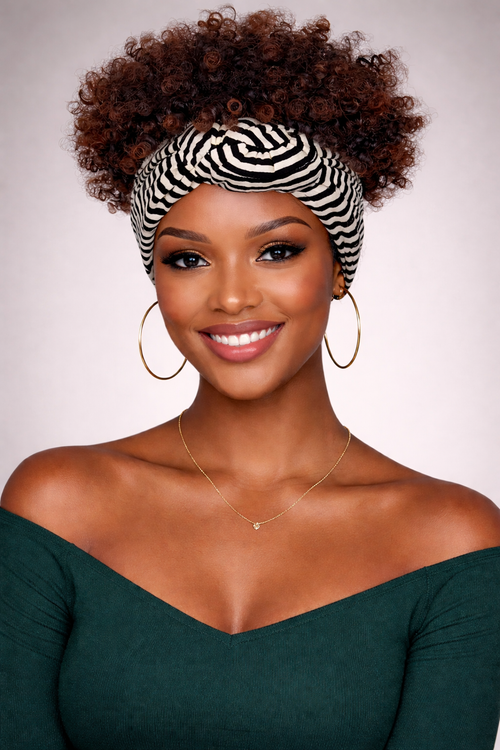 Zuri Kinky Band Wig- Zebra Band Collection