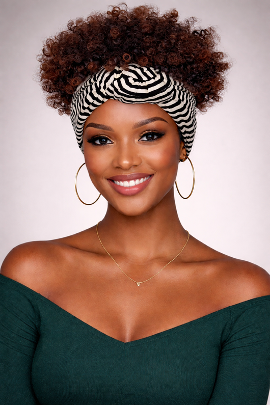 Zuri Kinky Band Wig- Zebra Band Collection