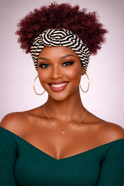 Zuri Kinky Band Wig- Zebra Band Collection