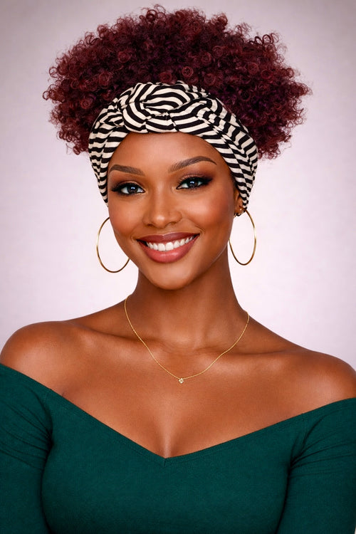 Zuri Kinky Band Wig- Zebra Band Collection
