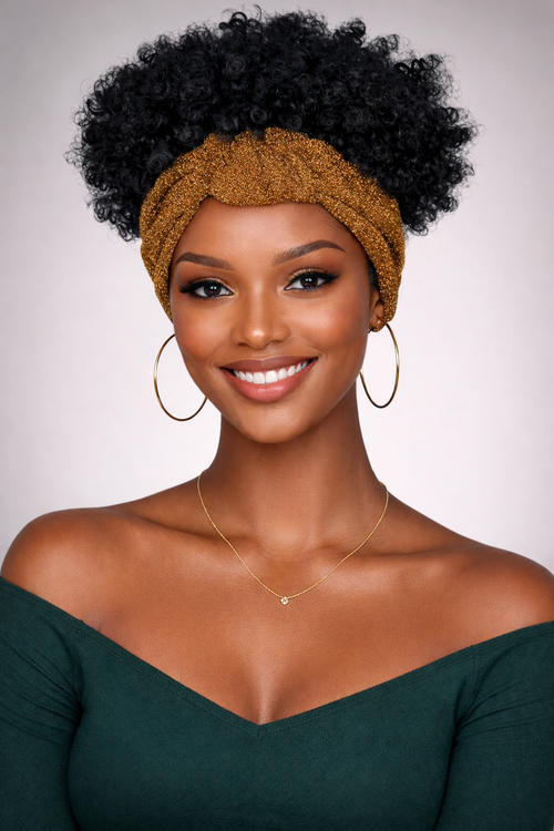 Zuri Kinky Band Wig- Gold Band Collection