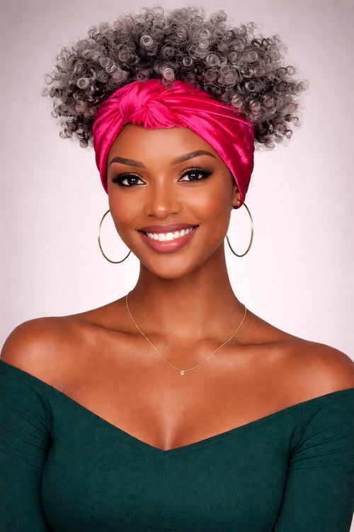 Zuri Kinky Band Wig- Pink Band Collection