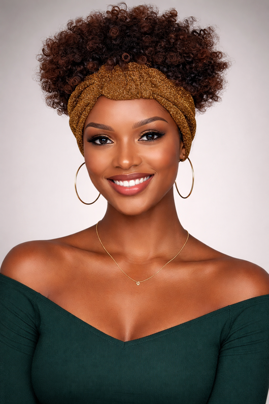 Zuri Kinky Band Wig- Gold Band Collection