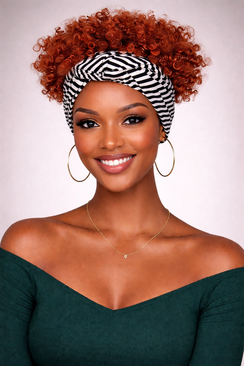 Zuri Kinky Band Wig- Zebra Band Collection